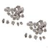 60pcs Silver Tibetan Style Alloy Owl Charms Jewelry Making Accessory