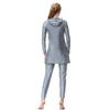 Women Muslim Swimwear Full Coverage  Comfortable Swimming Suit Highly Elastic  Muslim Bathing Suit With Cap Plus Size