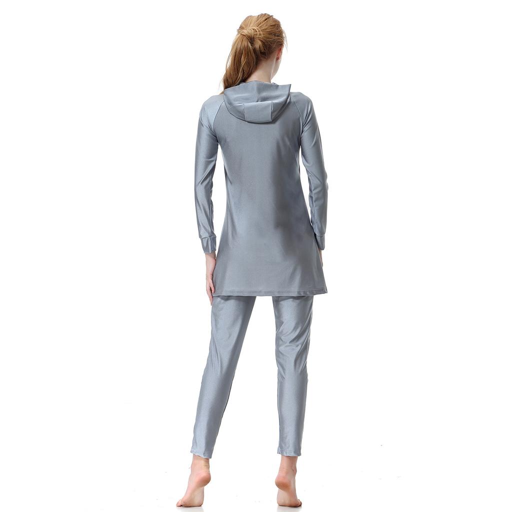 Women Muslim Swimwear Full Coverage  Comfortable Swimming Suit Highly Elastic  Muslim Bathing Suit With Cap Plus Size