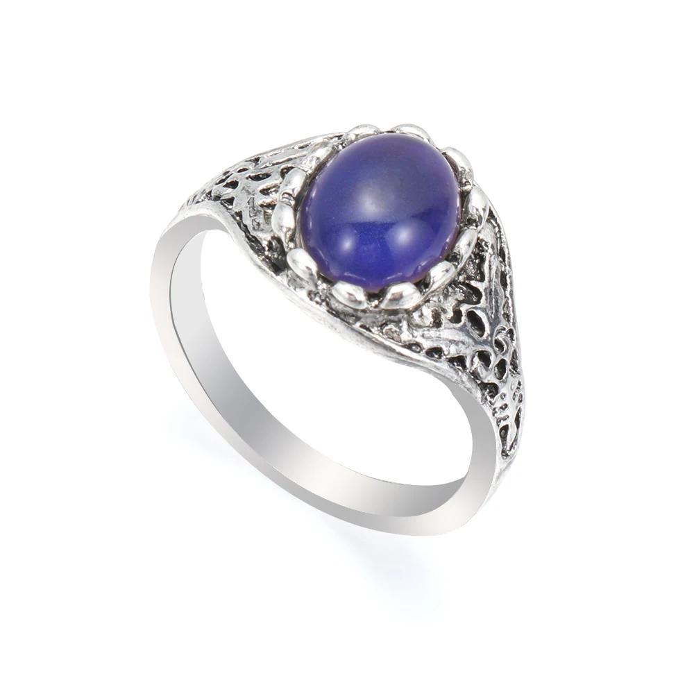 

Vintage Luminous Mood Ring Color Changing Ring Temperature Control Ring Jewelry Gift for Women Girl Party New Fashion Jewelry Size 9