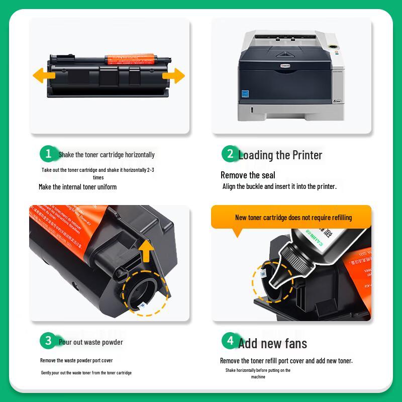 Kyocera TK-163 Compatible Black Toner Cartridge