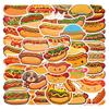 55 Hot Dog Cartoon Stickers for Journals, Water Bottles, and Laptops - Waterproof Decals
