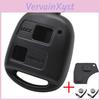 Key 2 Shell Pad Button Switches Fob Case For Toyota Rav4 Yaris Prado Corolla Land Cruiser Previa Echo Tarago Alphard Pixis Rush