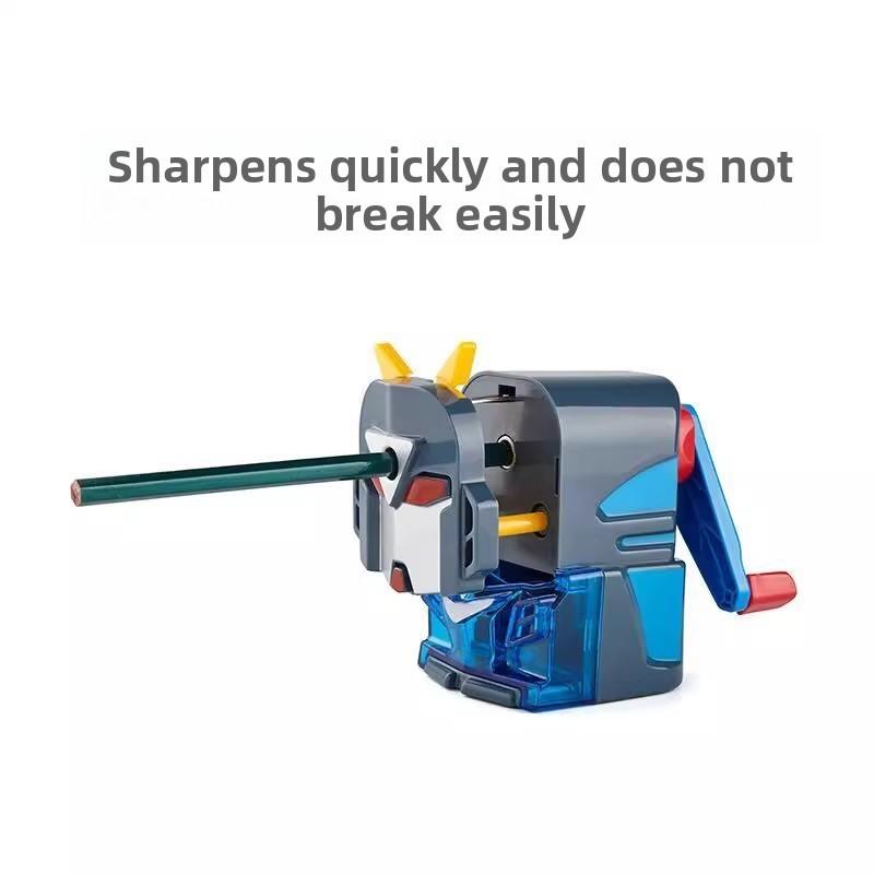 Gundam Childrens Manual Pencil Sharpener With Durable Plastic Construction For School Use