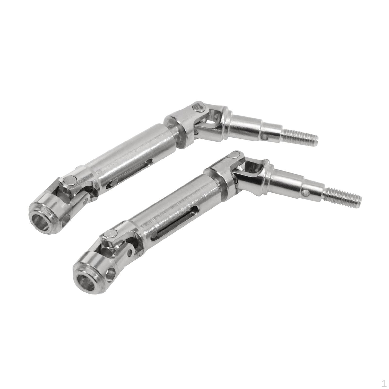 

2x 1/14 RC rear Drive Shaft Transmission Axle Metal DIY Accessory Retractable Replacements Spare