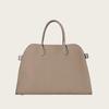 Brand 15 Inch Large Capacity Tote Bag For Women Top Grain Cowhide & Suede Briefcase, Leather Work Bag, Commuter Platinum Bag