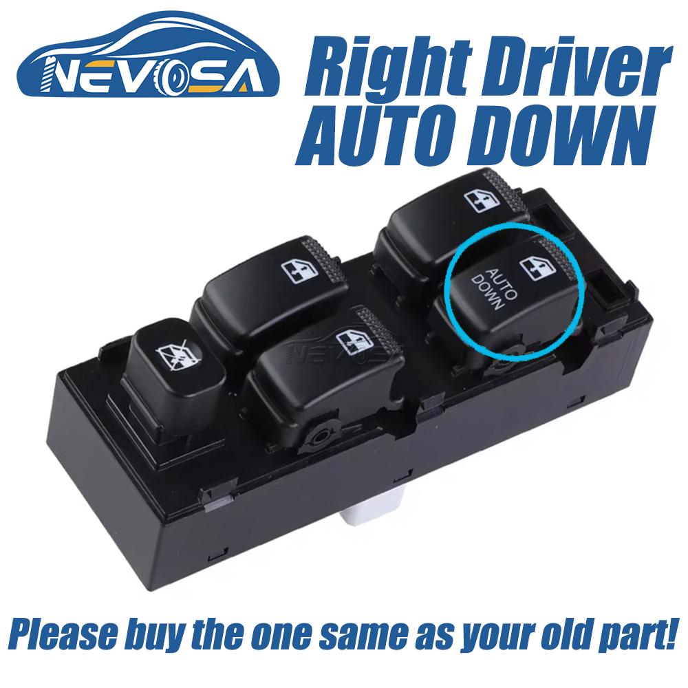 NEVOSA 93570-1C110 0K2FC-66350 93580-2E000 Left Right LHD RHD Power Window Switch Button For Hyundai Getz Matrix KIA Carens 2005