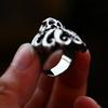 BEIER Edelstahl Antik Mode Herrenringe Totenkopf Oktopus Edelstein Tier Retro Punk Gothic Biker Schmuck Großhandel