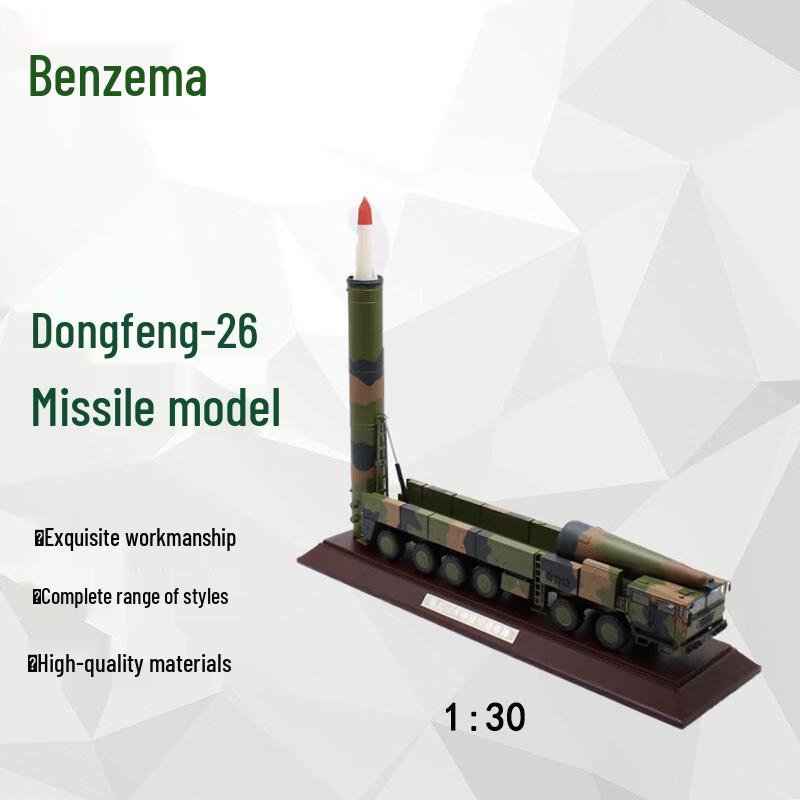 DF-26 Ballistic Missile Alloy Scale Model