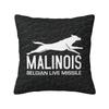 Custom Malinois Dog Luxury Throw Pillow Cover Decoration Belgian Shepherd Mechelaar Chair Cushion