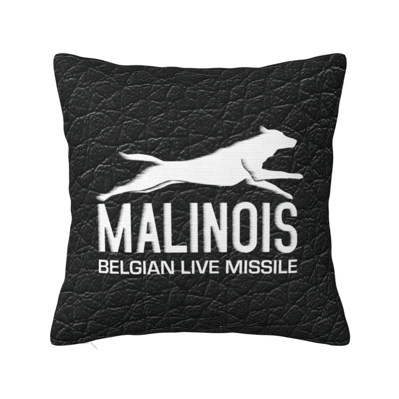 Custom Malinois Dog Luxury Throw Pillow Cover Decoration Belgian Shepherd Mechelaar Chair Cushion