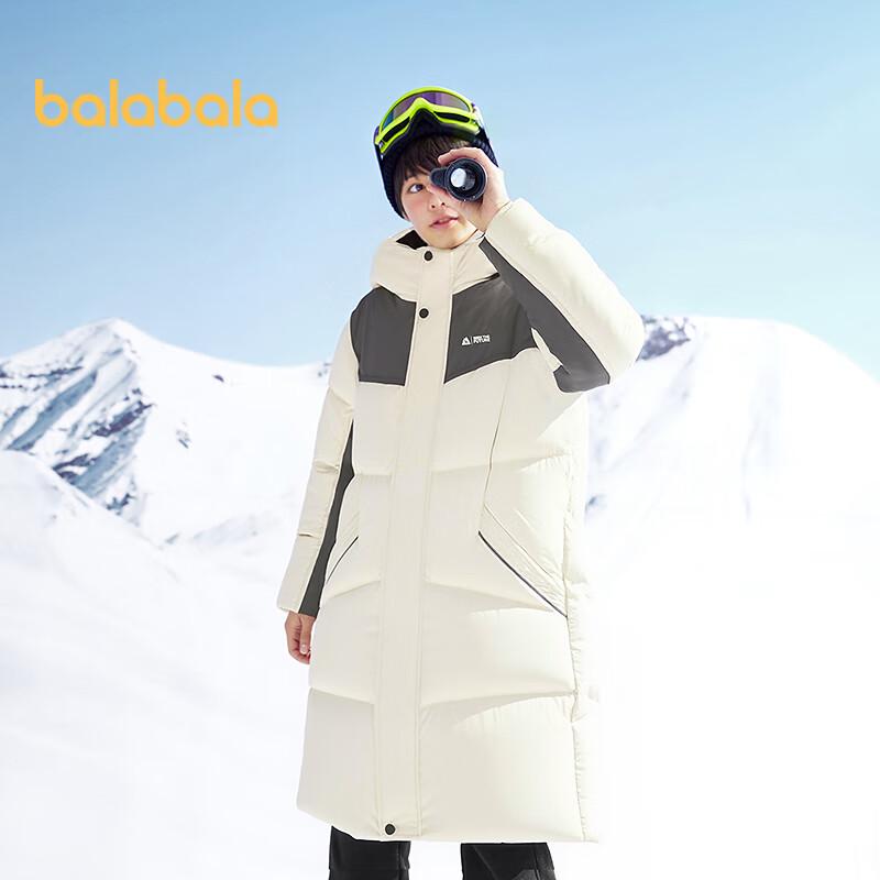 Balabala Boys  Long Hooded Winter Down Jacket 170 легкие хаки