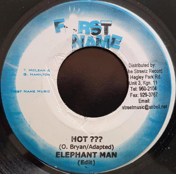 

7inch Record ELEPHANT MAN - Hot  NONE First Name Musi 2003 Jamaica Reggae, Ska & Dub Used