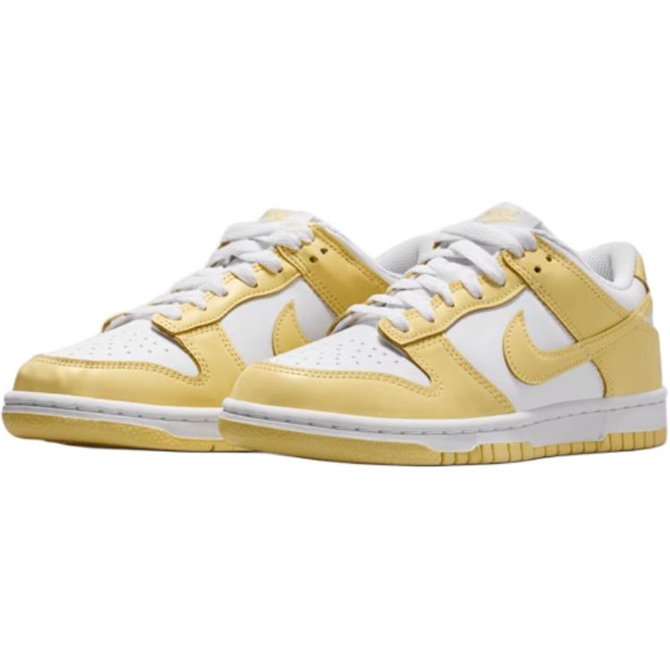 Nike Dunk Fashion Comfortable Durable Low-Top Kids Skate Shoes Kids Skate Shoes Yellow FB9109-126