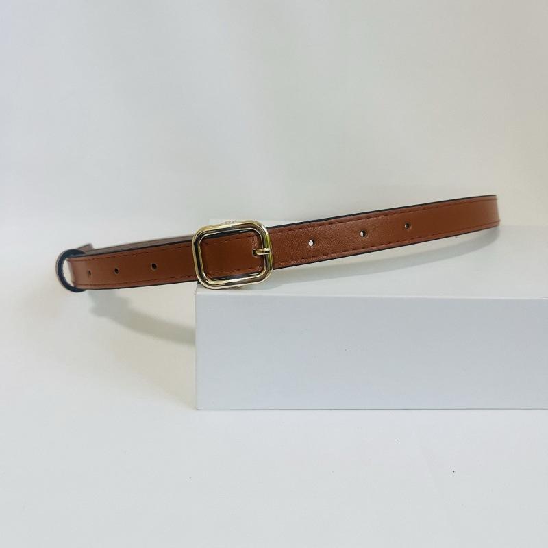 Womens Slim Stylish Alloy Buckle Belt Timeless Retro Fashion Ideal For Casual Wear