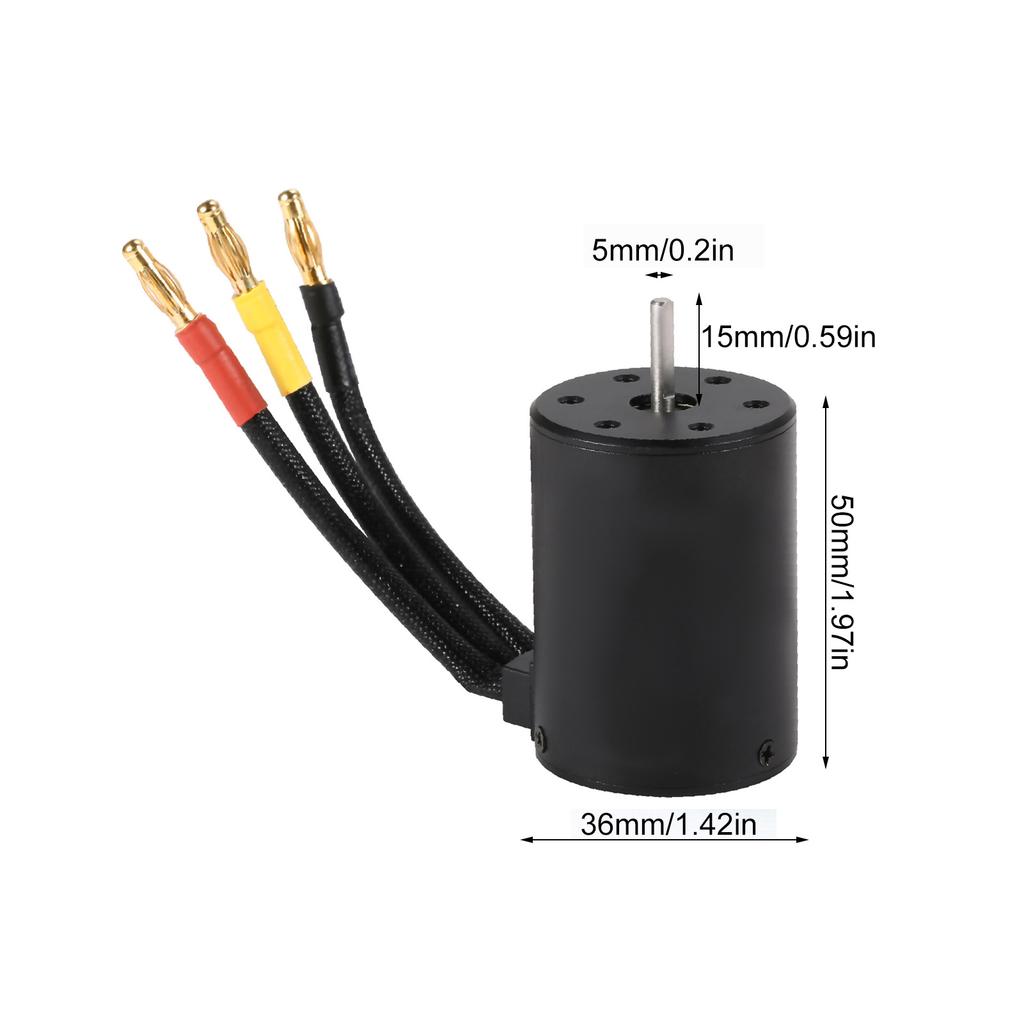 3650 4500KV Brushless Motor Replacement for HSP HPI Wltoys 1:8   1:10  Remote Control Car and Boat Part