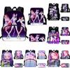 Hunters Demon Kpop Child School Backpack Set Breathable Fabric Primary Students