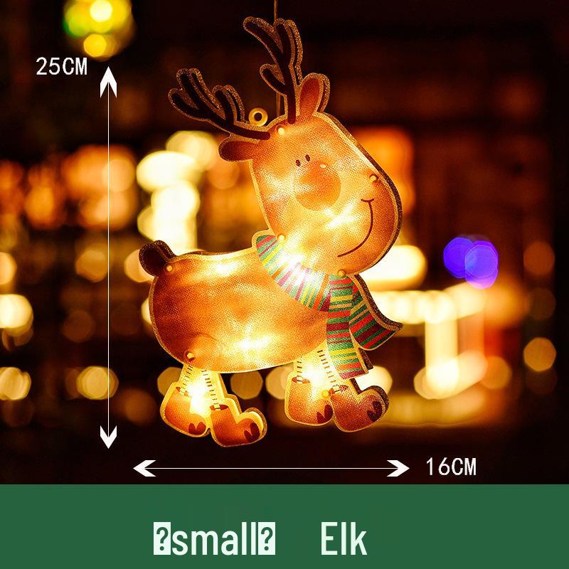 LED Christmas Suction Cup Window Lights: Indoor Decorative Hanging Festival Lights