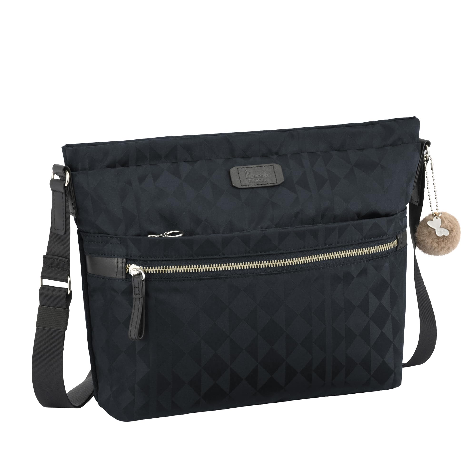 

Kanana Project Kanana Monogram 3rd Shoulder Crossbody Navy Bag, 6L, 340g, No. 11912, Lightweight, Elegant, Pochette,