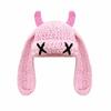 Soft Warm Little Devil Long Ears Cap Elastic Knit Warm Windproof Cap  Cold Weather Wear