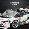 SVJ White Hypercar Building Blocks Sports Car Building Toy Set for Boys and Girls Vehicle Racing Car for Kids 382 Pieces