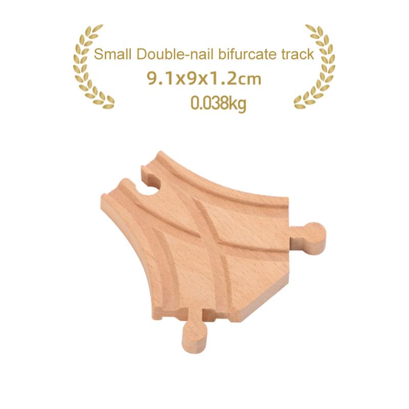 Children's Wooden Track Accessories Combination Universal Track Beech Wood Railway Train Track Toys Fit Biro All Brands Track