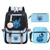 Animation Cartoon Printing High-Value Student School Bag Children'S Shoulder Backpack Pencil Bag Three-Piece Set