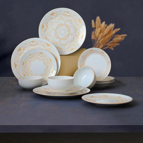 

Керамика Сувенирный обеденный набор из 24 предметов на 6 персон 004