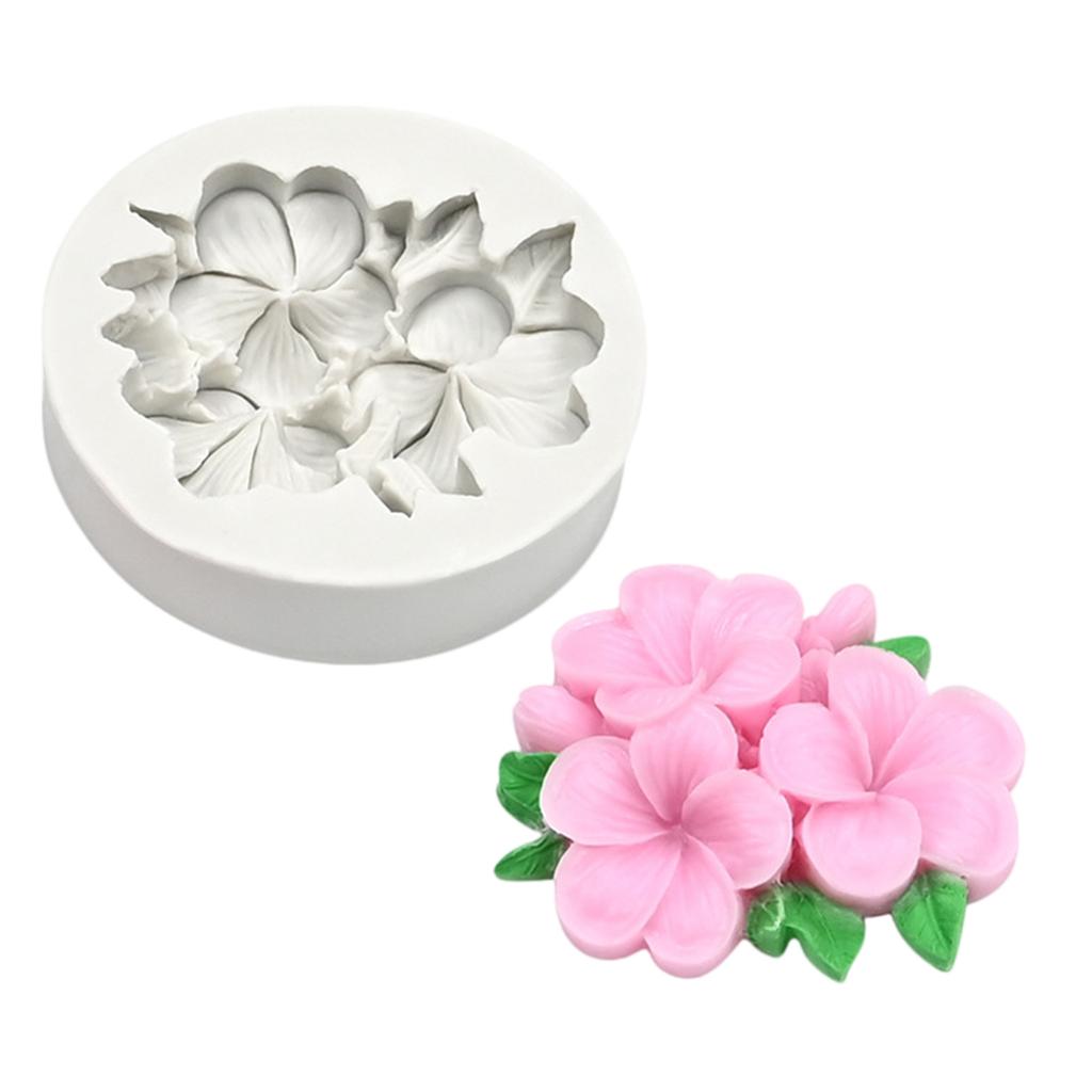 Moldes de Silicone 3D de Flores para Fazer Velas e Sabonetes, Molde de Silicone para Chocolate, Doce, Bolo