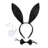 Plush Rabbit Ear Shape Headband Tail & Bowtie Carnival Party Costume Supplies