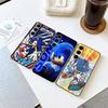 Game Sonic Movie Anime Phone Case For Samsung S 24 Fe 25 Ultra Plus 20 Lite 21 30 22 23 24 22 Ultra 5G Fundas