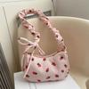 Cute strawberry women's bag women's new trendy versatile underarm bag fashionable high-end textured shoulder bag