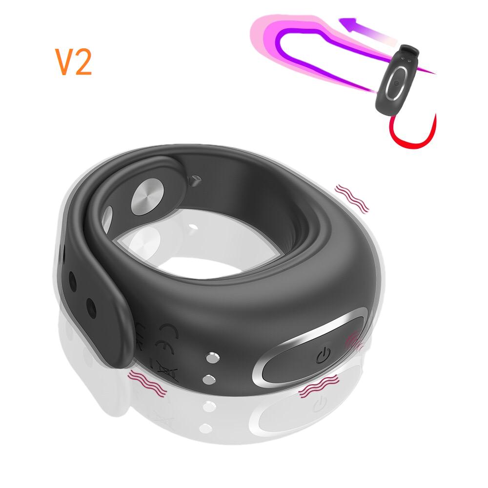 Vibrator Verstelbare Penis Ring Voor Mannen Mastubator Vertraagde Ejaculatie Anaal Plug Dildo