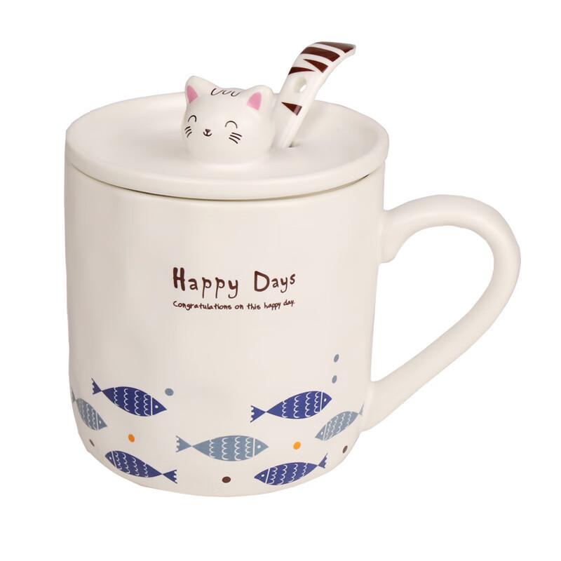 Changbaosen Cute Embossed Ceramic Mug