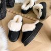 Winter New Snow Shoes Plus-size Flat Short Shoes for Women with Fleece and Thickened Warm Snow Boots for Women