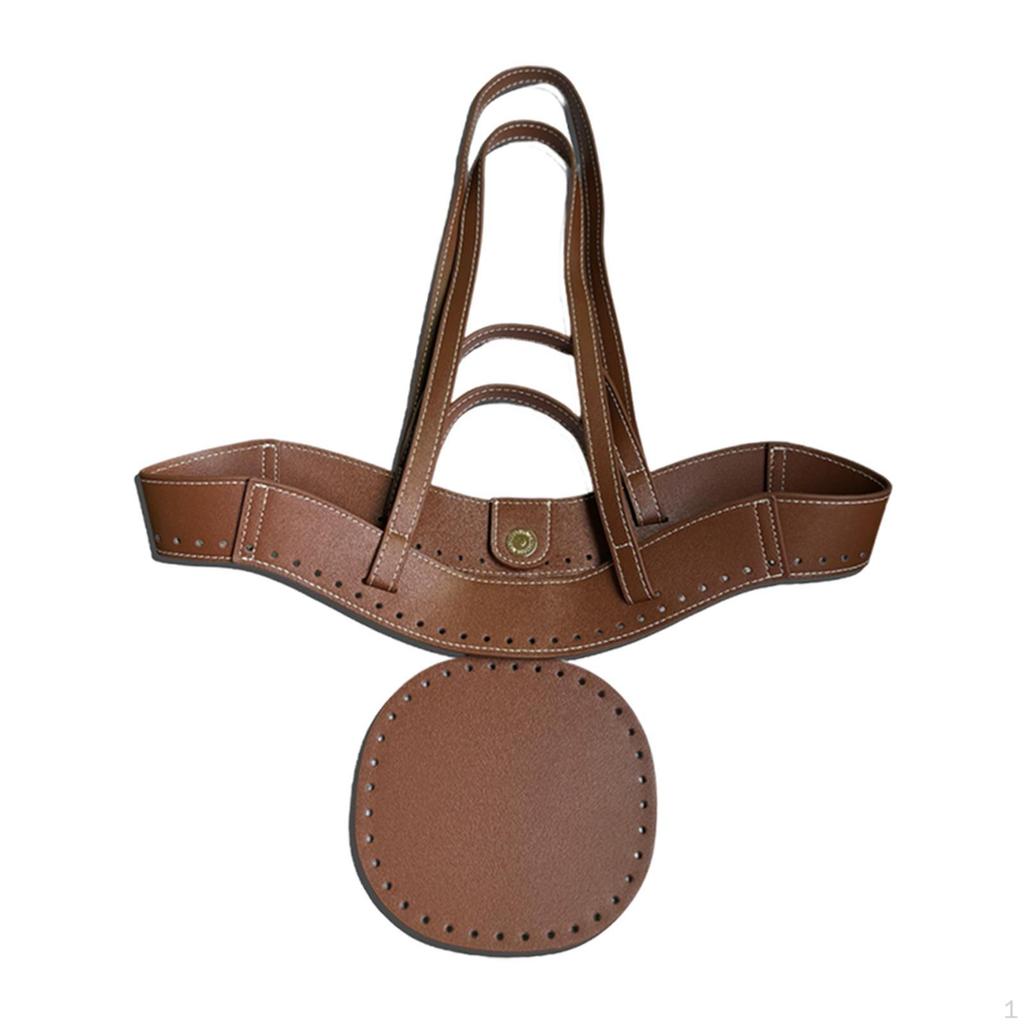 DIY Handbag Kit Made of PU Leather, Handmade, Sew-on Bag Handles for