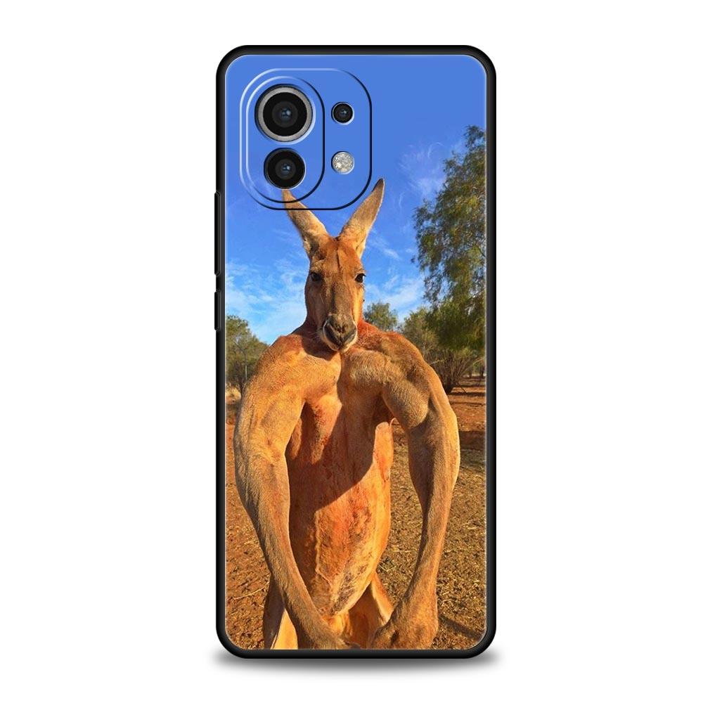 

Прочный чехол для телефона с кенгуру для Xiaomi 17 14 15 13 14T 13T 12T 11T Pro 12 11 Lite Poco X7 X5 X3 NFC F7 F6 Мягкий чехол Xiaomi 13 Pro