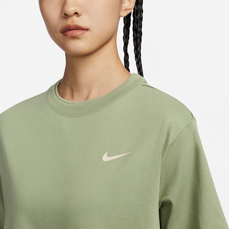 New Nike AS W NSW Training Sporty T-Shirt Green FQ7009-386