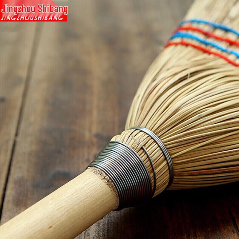 Palm Leaf Long Handle Outdoor Broom (5-Pack)
