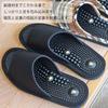Magnetic Health Size Made in Stimulates Foot Acupressure Black Men's Sandals, M, Japan, Points,