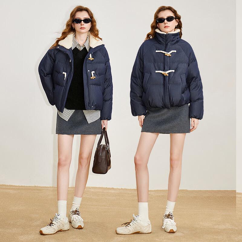 Chuyu Women's 2025 Winter Collegiate Puffer Down Jacket