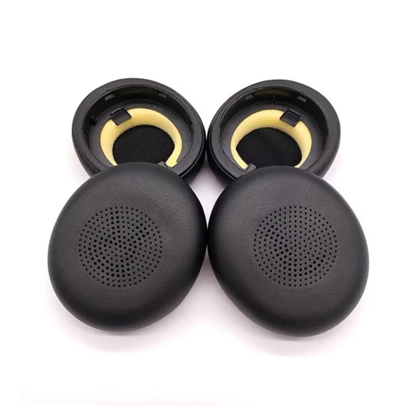 1Pair PU Leather Ear Pads for Jabra ELITE 45H Evolve2 65 Headphone Elastic Foam Earpads Ear Pads Sponge Cushion Replacement