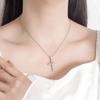 Eternal Love Diamond Cross Pendant for Women - Stylish All-Match Design