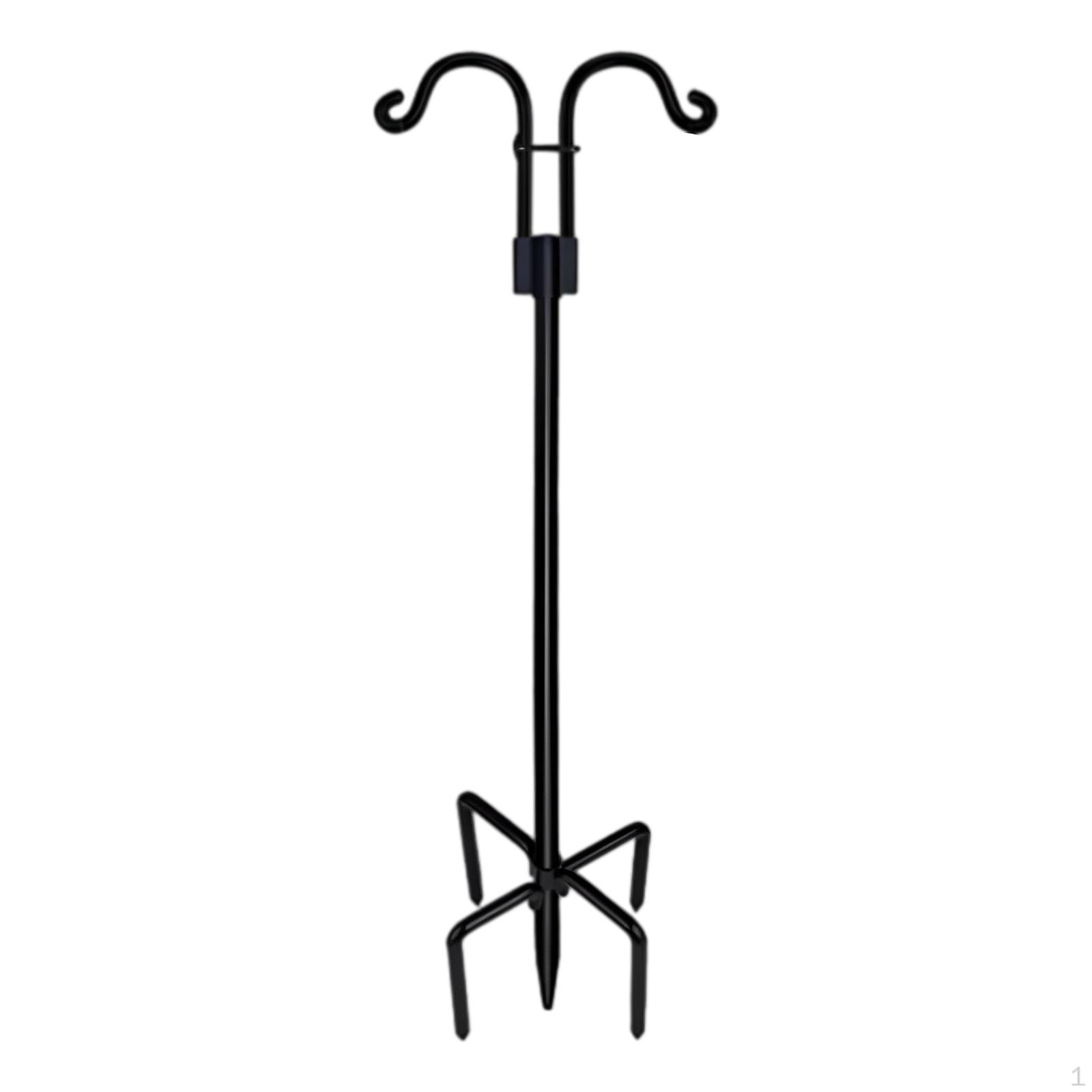 Shepherds Hooks with 5 Base Prongs for Hanging Solar And Bird Feeders