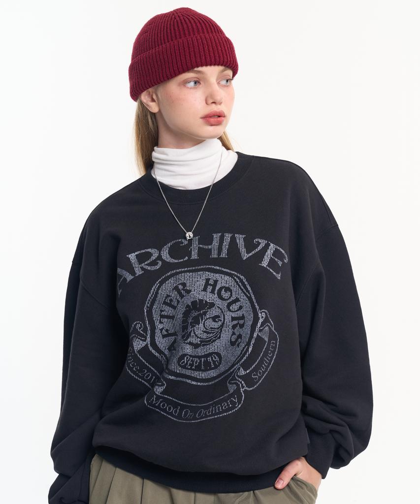 MOO Archive Balloon Over Sweatshirt - Black