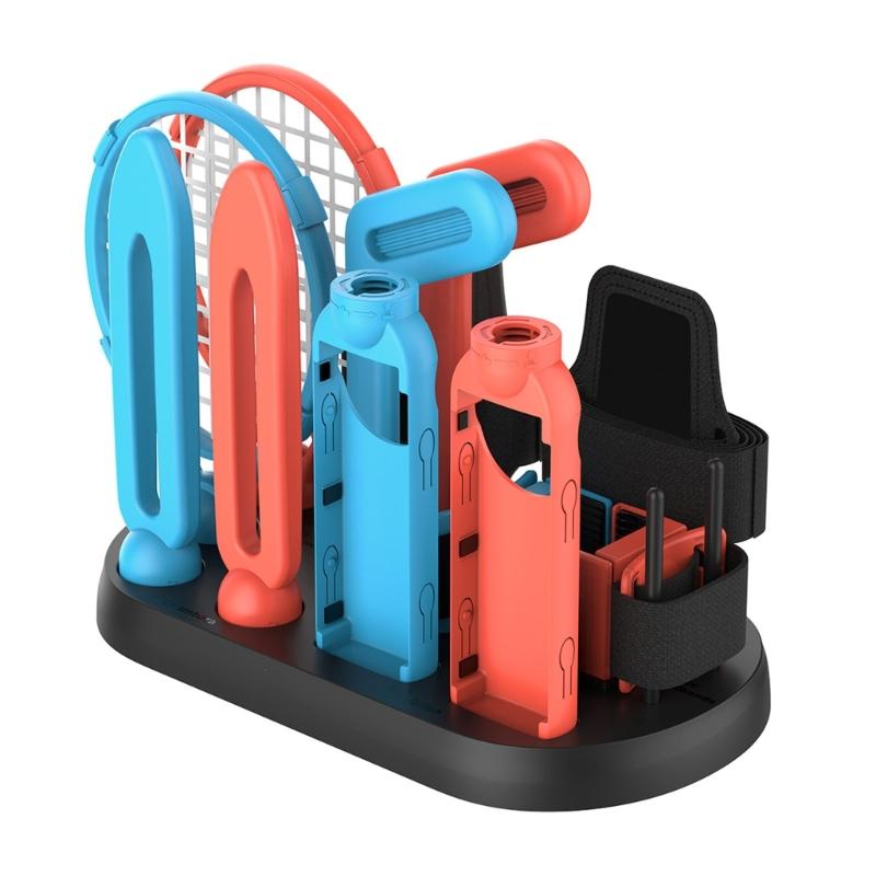 

Sports Controller Set For Fitness Game Tennis Racket Wrist Strap Adjustable Organization Base Gaming Accessories 1