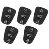 5pcs Replacement Remote Car Key Shell Rubber 3 Button Pad Fit for Hyundai Fit for Kia