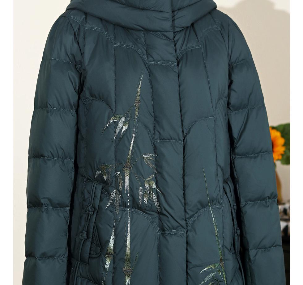 Stilvoller mittellanger Winter-Baumwollmantel für Damen mittleren Alters und ältere Damen, perfekt für das Alter 50-60