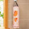 Wall Mounted Grocery Bag Holder Cartoon Pattern Trash Bag Container Garbage Bag Organizer  Bathroom