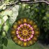 10 Inch Metal Wind Spinner with 360 Hook Elegant Floral Design for Garden Yard Lawn Decoration Pink Gold Outdoor Decor Gift